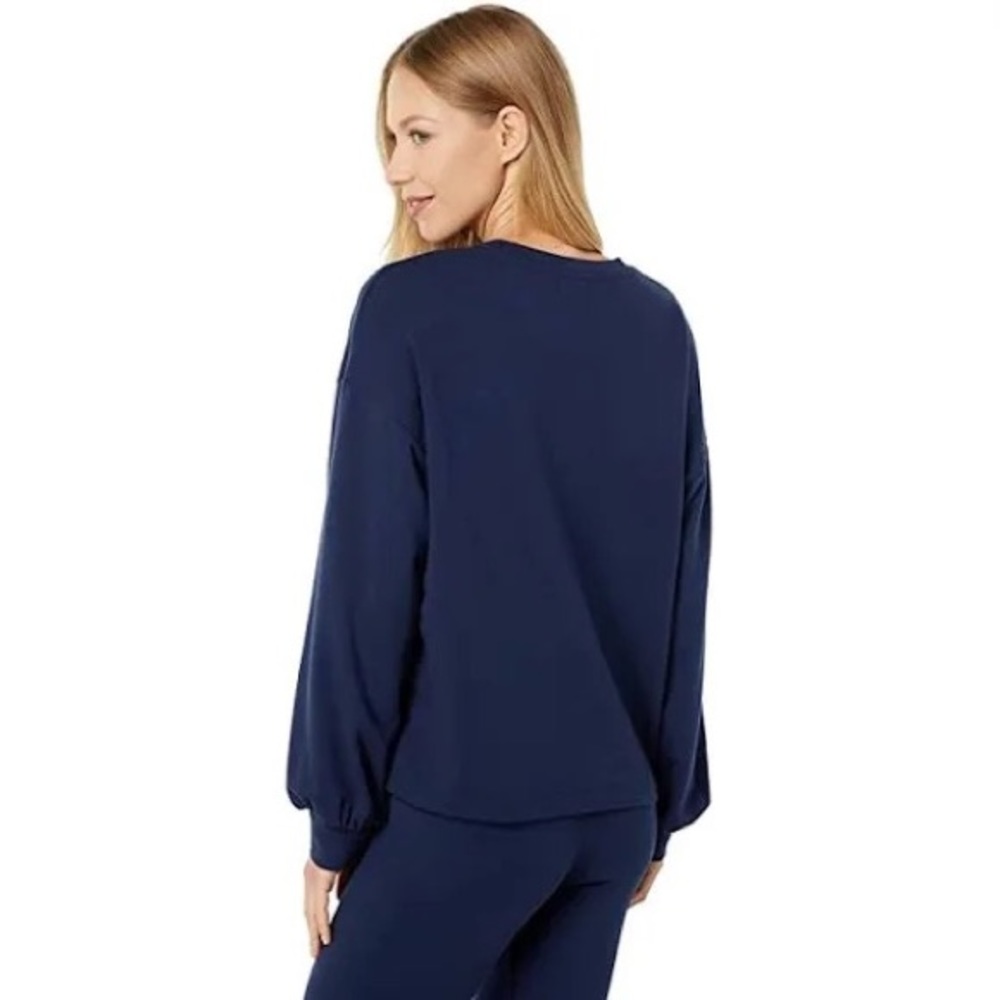 SUNDRY Heart Drapey Sweatshirt - Picture 3 of 7